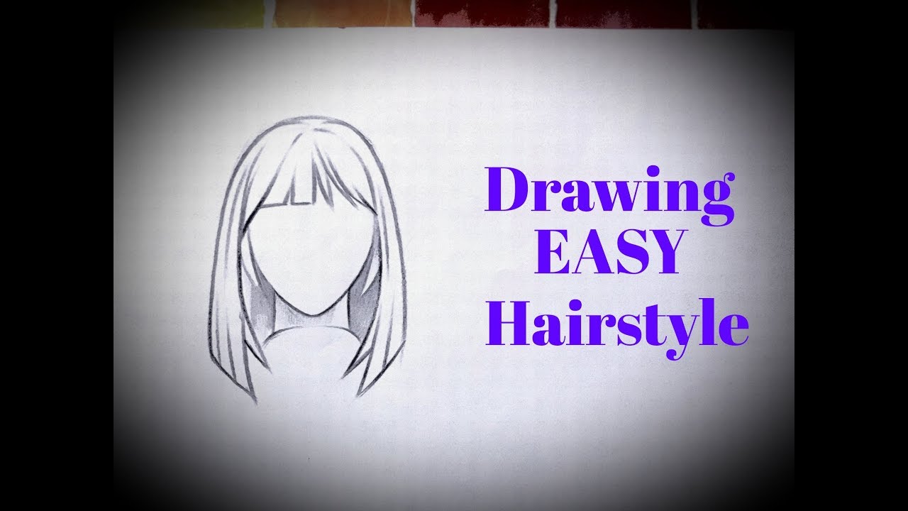 How To Draw Girl Hair, Step by Step, Drawing Guide, by Jedec