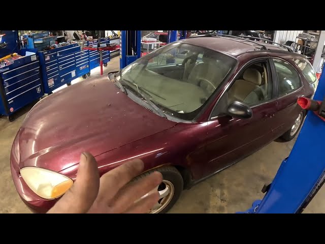 Car makes Helicopter Noise  (Parked for Years) while driving u0026 NASTY Vibrations! Ford Taurus 3.0 class=