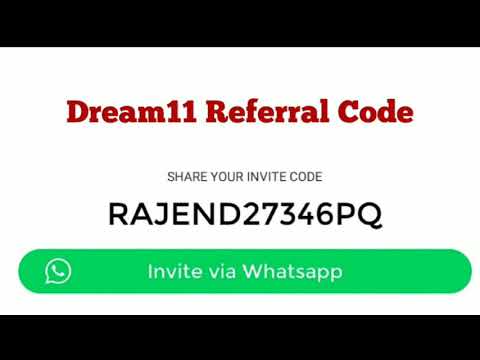 Dream11 Referral Code | Dream11 Invite Code | Dream11 Enter Code