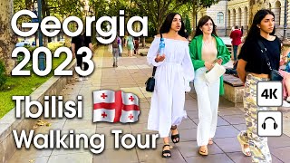 Tbilisi 🇬🇪 Rose Revolution Square, Liberty Square [ 4K ] Walking Tour