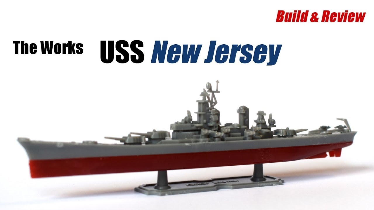Aoshima 02 US Battleship New Jersey 1/2000 Scale Plastic Model Kit