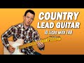 Country Lead Guitar Tutorial - 10 Licks