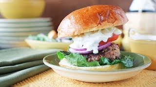 Sun-Dried Tomato Feta Lamb Burger