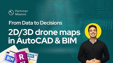How to use Drone 2D Maps and 3D Models in AutoCAD and Revit BIM? | Hammer Missions