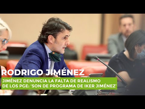 Jiménez denuncia la falta de realismo de los PGE: ‘Son de programa de Iker Jiménez’