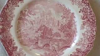 Haddon Hall Derbyshire Plate Romantic England Print J & G Meakin England Vintage