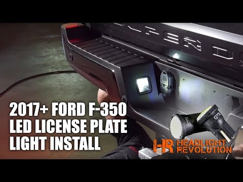 2017+ Ford F-350 Super Duty LED License Plate Light Install | Headlight Revolution