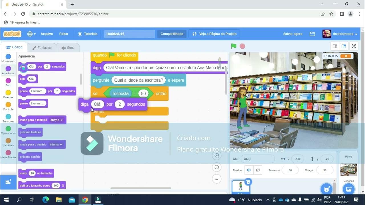 Como fazer um Quiz - Scratch - YouTube