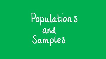 Populations and samples | Unit 3 and 4 VCE Further Maths