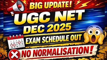 BIG UPDATE | Exam Schedule OUT | UGC NET Dec 2025 | No Normalisation | JRF Strategy #ugcnet  #viral