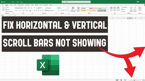 Hoe u het probleem kunt oplossen als de schuifbalk niet wordt weergegeven in Microsoft Excel