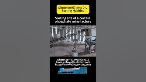 A phosphate ore sorting site in China #machine#minesorting #oresorter