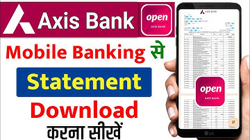 Axis Bank Statement Kaise Nikale | How To Download Online Axis Bank Statement