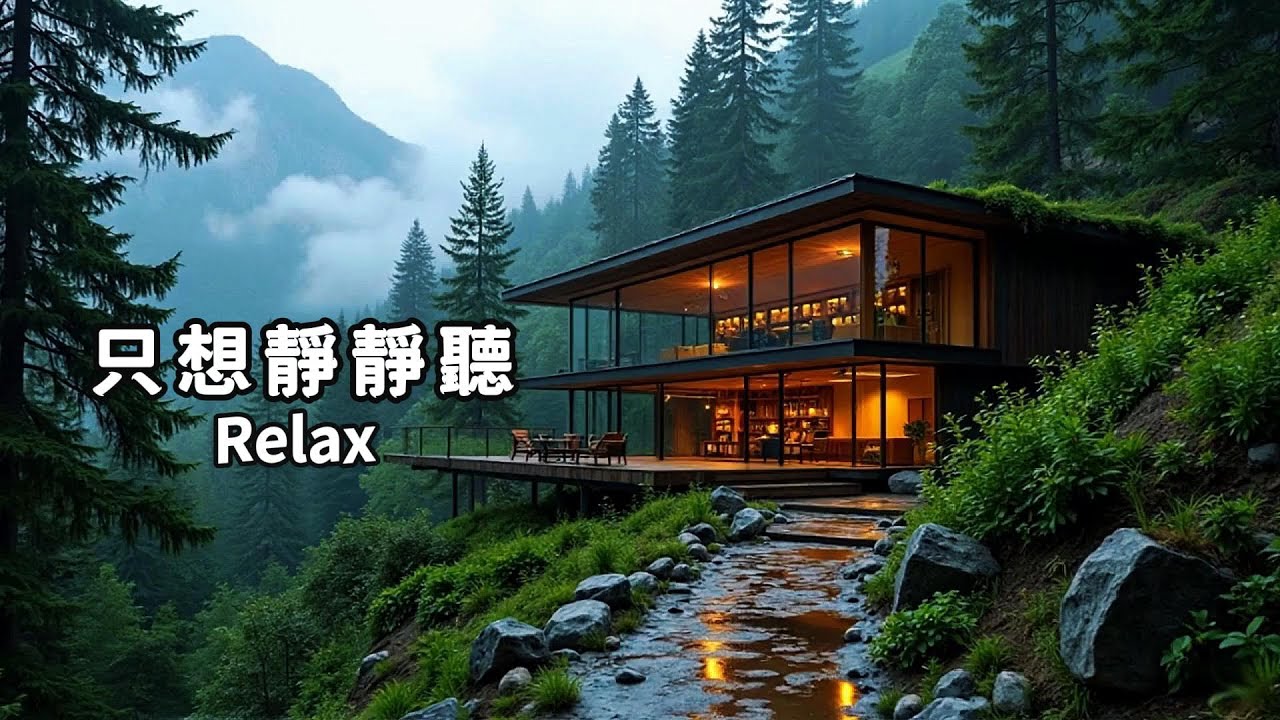 放鬆輕音樂(3)🌈寧靜山林聽著輕柔音樂，消除內在焦慮.緊繃；放空獨處、喝咖啡、工作學習、冥想的背景音樂