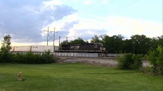 NS 256 with NS 4569 Eastbound in Lafayette, Indiana