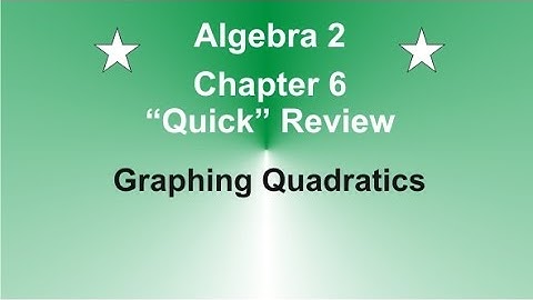 Algebra 2 Chapter 6 Quick Review by Rick Scarfi
