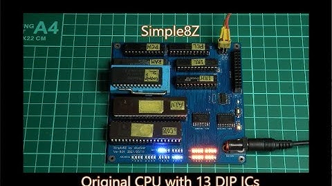 Homebrew original architectured 8 bit CPU and its sub-board