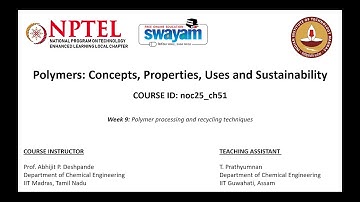 Polymers: Concepts, Properties, Uses and Sustainability | NPTEL Week 9 | Live Interaction session