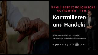 Vollständige Vorbereitung auf ein familienpsychologisches Gutachten Teil 4 Kontrollieren und Handeln