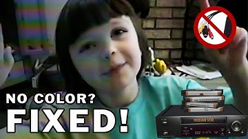 HOW TO FIX Black and White Glitchy Video quality VHS Capture video. Properly scan in COLOR!