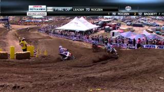 Blake Baggett Pes Barcia And Roczen For The Win On The Last Lap Of An Epic Battle