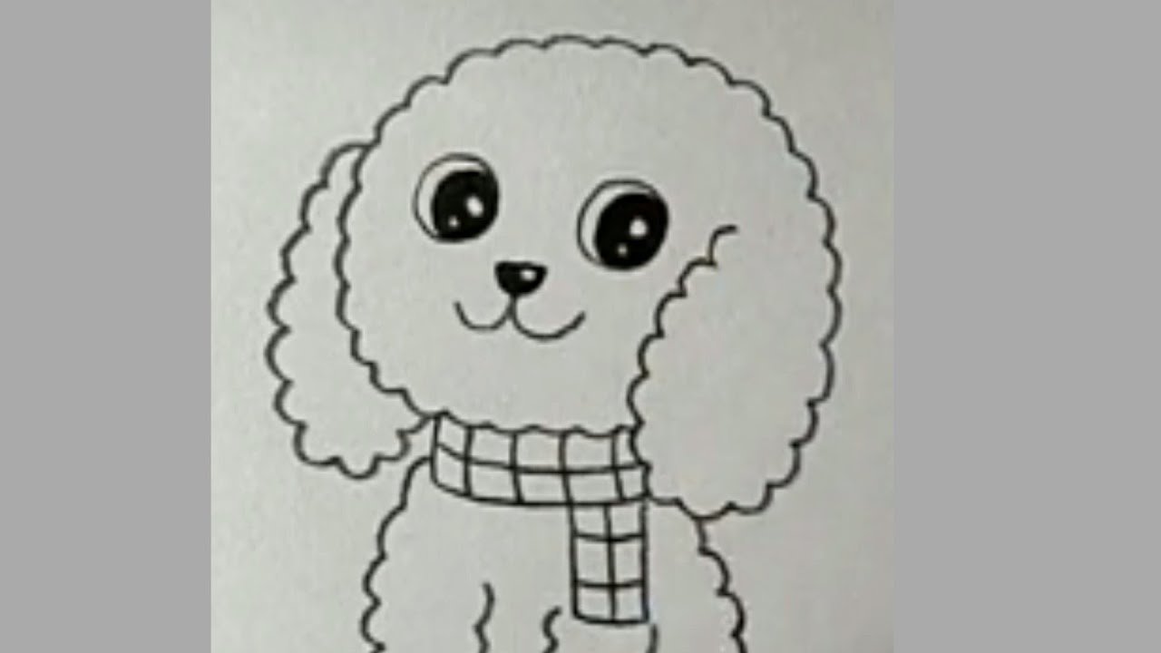 draw a dog[draw a dog for kids][how to draw a dog easy for kids] YouTube
