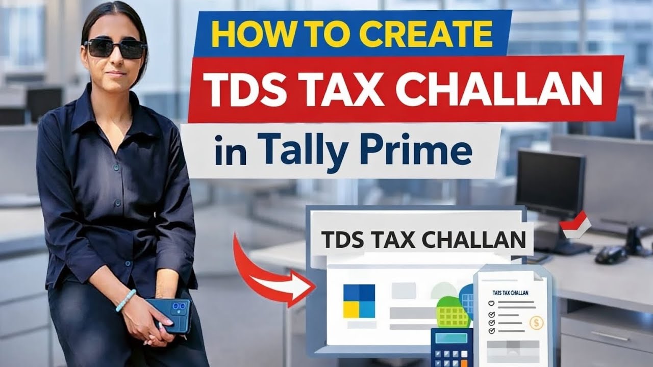 How to create tds tax challan in tally prime 💯 #computer #tds#tax # ...