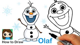 How To Draw Olaf Disney Frozen Youtube