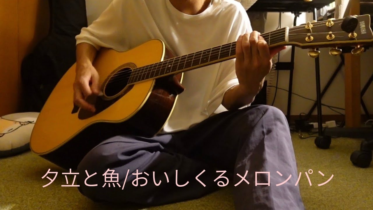 夕立と魚/おいしくるメロンパン 弾き語り - YouTube