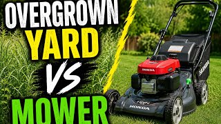 Overgrown Lawn vs Mower!! (Before and After)