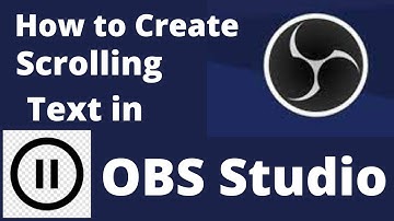 how to Create scrolling text in obs studio in Bangla