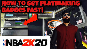 NBA 2K20 | How to Get Playmaking Badges Fast!! | Easiest Playmaking Badge Method!