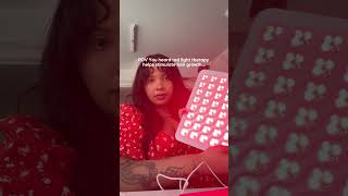POV you heard red light therapy can stimulate hair growth