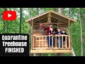 Quarantine Treehouse build Pt. 4 WE FINISHED! Father and his sons build a treehouse!