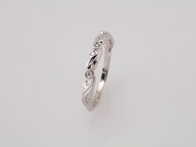 Bezel-Set Sculptural Anniversary Band  view 6