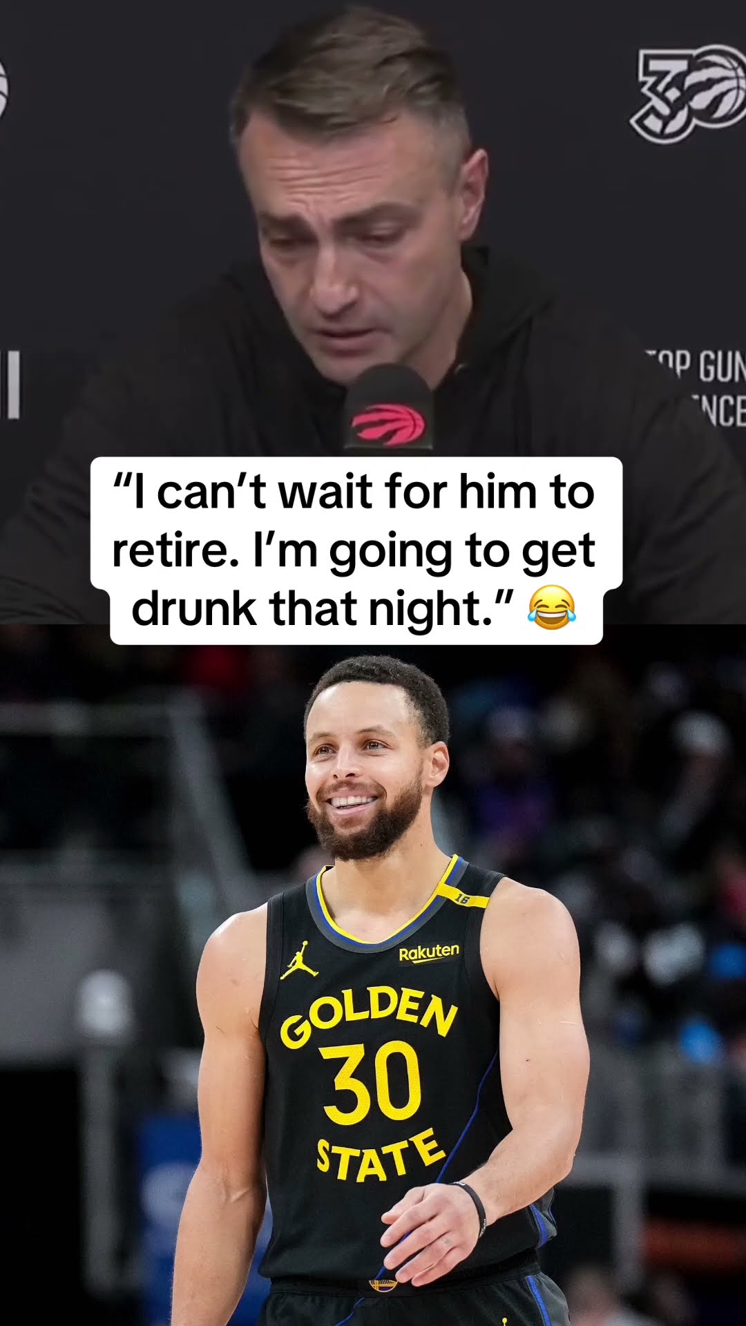 Raptors head coach Darko Rajakovic on his plans the day Steph Curry retires ? (via @Raptors)