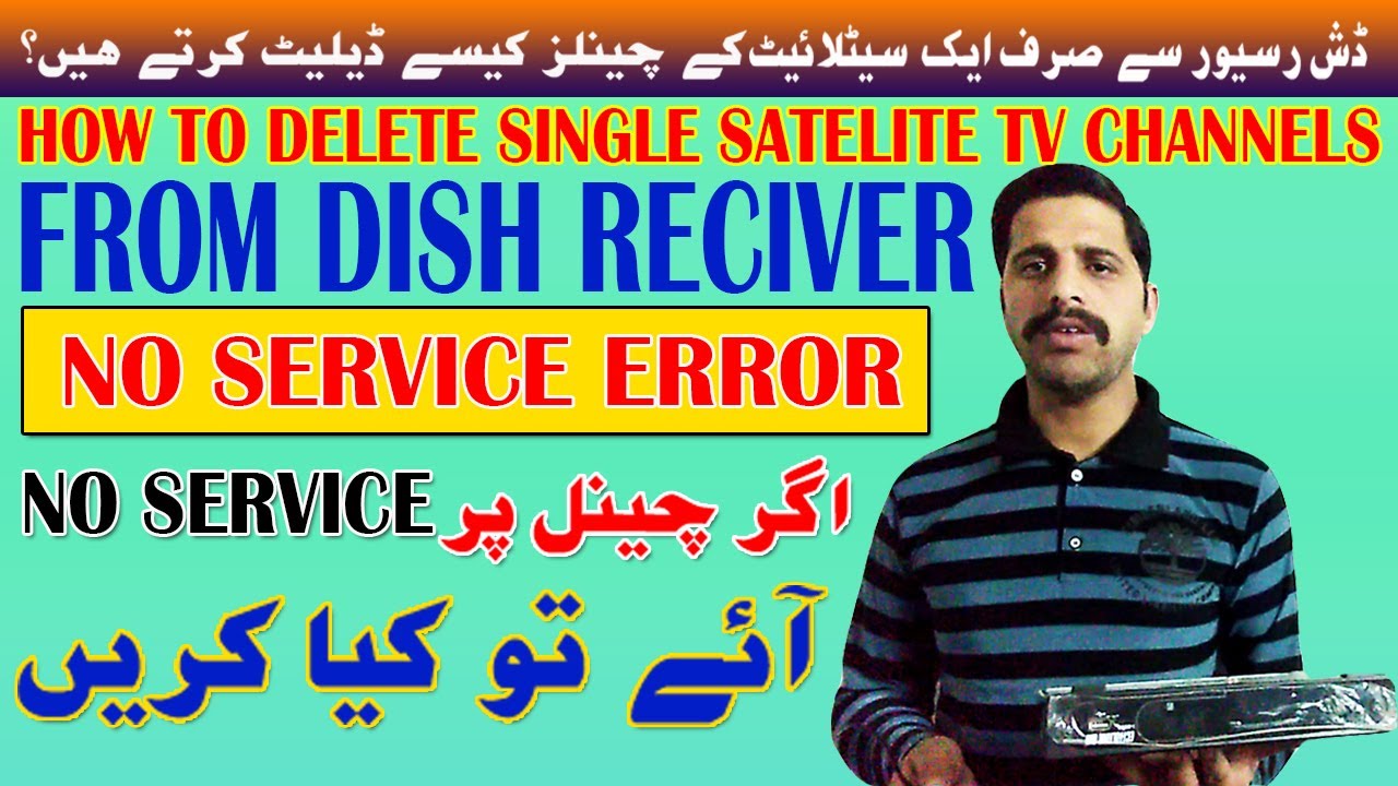 How To Delete Single Satelite TV  Channels in Dish Receivers | How To Delete & Tune TV Channels