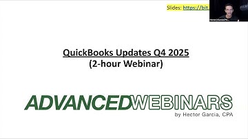 QuickBooks Online: 2025 Q4 Updates by Hector Garcia, CPA