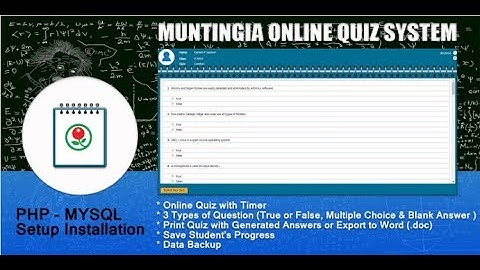 PHP Online Quiz Free Source Code