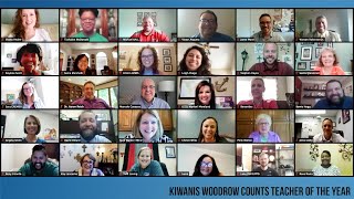 Kiwanis Woodrow Counts Teacher of the Year