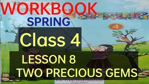 English Workbook Spring Lesson 8 Two Precious Gems Class 4 | Spring English Workbook