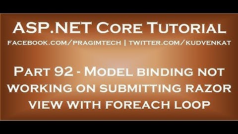Modelbinding werkt niet bij het indienen van een scheermesweergave met een foreach-lus