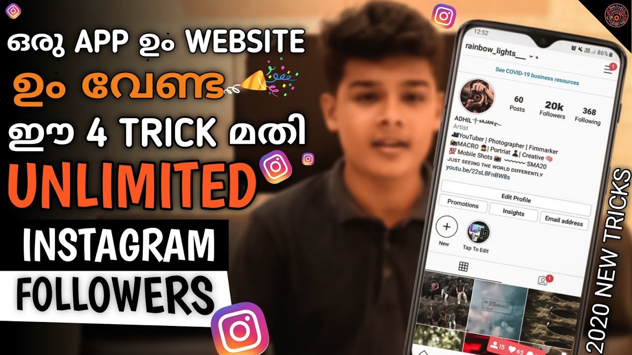 how to increase followers on instagram malayalam Without APP 2020