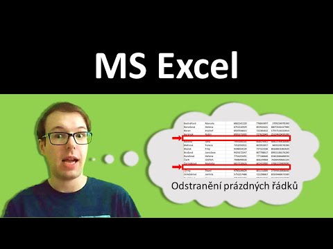 Video: Jak odstraním prázdné řádky v Excelu Mac?