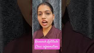 research aptitude class information Dr Mukesh Pancholi Official App