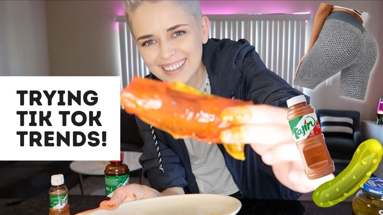 TRYING TIKTOK TRENDS MY GIRLFRIEND PICKS OUT!
