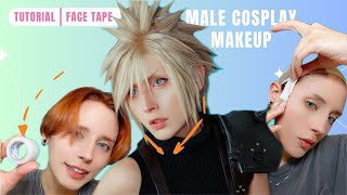 Face Tape for Male Cosplay like a pro! ✨ Instant Jawline & Lift | Safe & Easy Tutorial