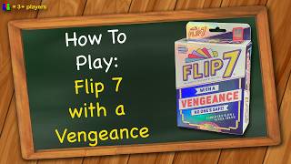 How to play Flip 7 with a Vengeance
Learn the rules to the card game Flip 7 with a Vengence quickly and concisely - This video has no distractions, just the rules. For a refresher of the original rules of Flip 7, check out this video: https://youtu.be/DR0ANDtozxs
Dont own the game? Buy it here:
amazon.com - https://amzn.to/4qMGjNm
amazon.ca - https://link.amazon/B0f0nsD1E
amazon.co.uk - https://link.amazon/B0ioyvzKW
amazon.de - https://link.amazon/B04fbLsTF
amazon.com.au - https://link.amazon/B0cNDdNOl
(As an Amazon Affiliate, I earn from qualifying purchases)
https://boardgamegeek.com/boardgame/463441/flip-7-with-a-vengeance
RULES:
The rules are the same as regular Flip 7, except for these changes. For a refresher of those rules, check out this video. 13s have been added, one of which is a “lucky 13” allowing you to have another 13 in front of you. One of the 7s is an “unluck seven”. discard all number and modifier cards in front of you, only keep the 7. If received during a flip 4, discard all previous cards first, then complete the remaining cards. You cannot bust with an unlucky 7. The zero now makes your total score equal to zero unless you can flip 7.
When you go out for a round, it is called a “stay”. When you stay, turn your leftmost card sideways. Points are not safe until the end of the round. When you bust, turn your cards over.
All action and modifier cards and action cards have been replaced. All the new cards say what they do, but some clarification is:
• Action and modifiers cards can play on any player who hasn’t busted, meaning you can target player’s who have already stayed.
• If you have already stayed and received an action card, you must compete it but you do not reenter the round.
• Discard action cards after used.
• For the discard action: the player playing the card picks which card is discarded
• If action or modifier cards are revealed during a flip 4, they are resolved in order after all 4 cards are flipped so long as the player they are revealed for hasn’t busted.
• If a swap, steal, or discard card is flipped at the start of a round but there are no other cards to target, discard it without effect.
• If you draw a modifier and are the only player remaining who hasn’t busted, you must play the card on yourself.
• Modifiers do not count as number cards towards a flip 7.
• You may not have a negative score.
When scoring at the end of the round, the order of cards goes: first, add up all number cards, then the divide modifier is applied, rounding down, followed by any subtraction cards, ending with adding the flip 7 bonus. How to play Flip 7 with a Vengeance