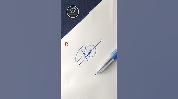 R letter short signature #howtosign #shorts #signature