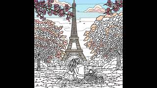 ColorTheWorld | Color by Number nr. 58 - Paris #painting #relaxingart #colorbynumber #fyp #paris